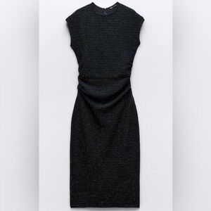 ZARA SHINY METALLIC THREAD DRESS